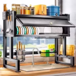 Escurridor de Platos de Acero Inoxidable con Tapa Calidad Premium